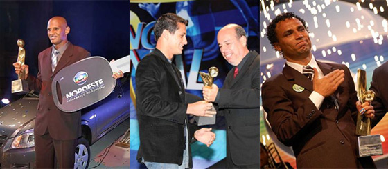 Craques do Campeonato Pernambucano de 2011 (Tiago Cardoso, Santa Cruz), 2010 (Eduardo Ramos, Sport) e 2009 (Gilmar, Náutico)