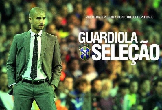 Campanha "Guardiola na Seleção". reprodução da internet