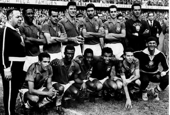 Copa do Mundo 1958, final: Brasil 5 x 2 Suécia. Foto: Fifa/divulgação