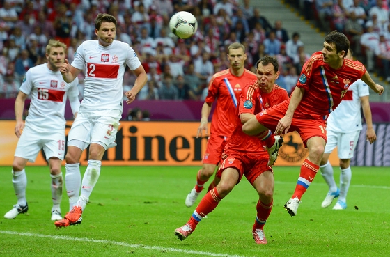 Eurocopa 2012: Polônia 1x1 Rússia. Foto: Uefa/divulgação