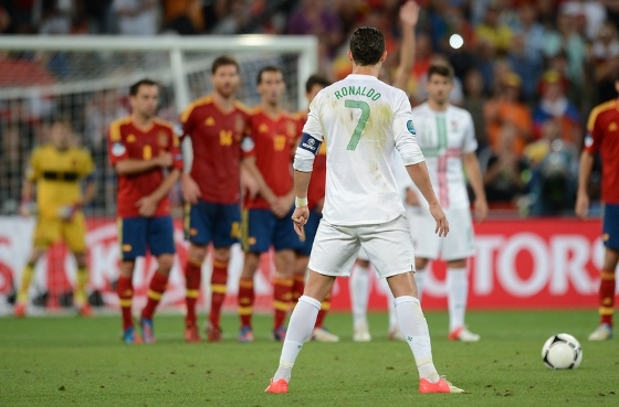 Eurocopa 2012, semifinal: Espanha x Portugal. Foto: Uefa/divulgação