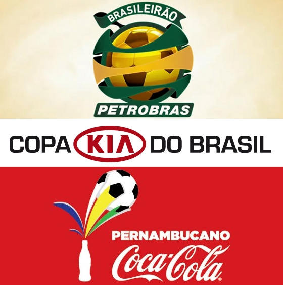 Contratos de naming rights da Série A (Petrobras) Copa do Brasil (Kia) e Pernambucano (Coca-Cola) em 2012