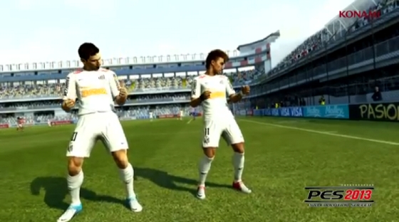 Pro Evolution Soccer 2013 com Ganso e Neymar