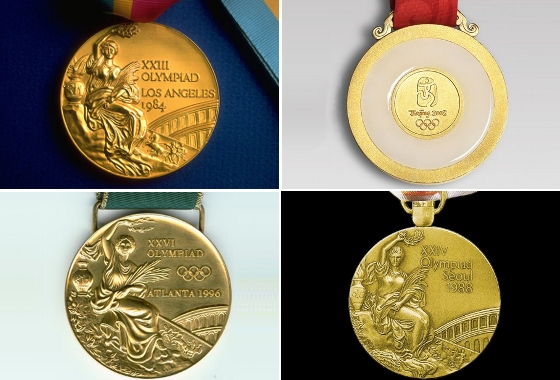 Medalhas de ouro de 1984, 1988, 1996 e 2008