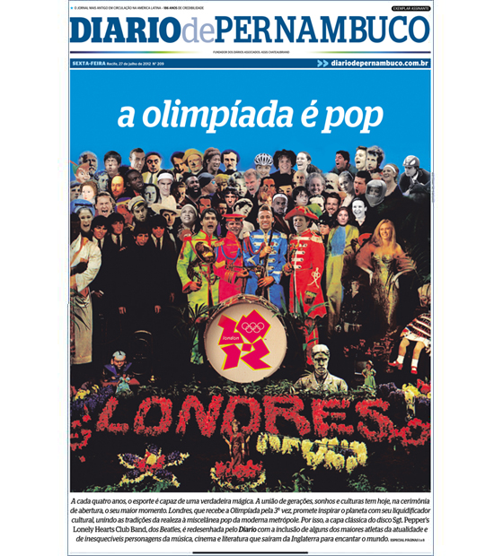 Capa do Diario de Pernambuco: 27/07/2012