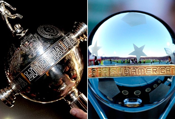 Troféus da Taça Libertadores da América e da Copa Sul-americana