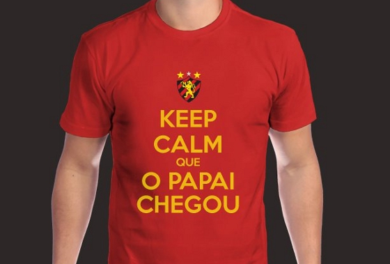Camisa "Keep Calm", do Sport. Foto: Sport/divulgação