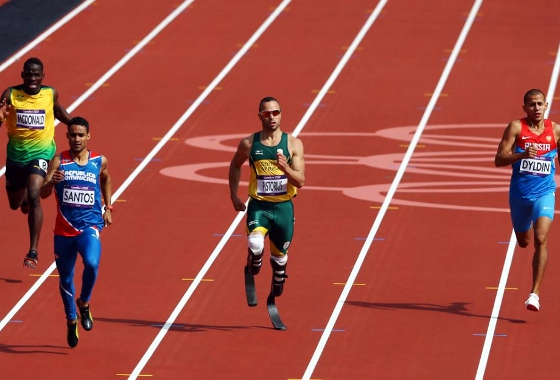 Oscar Pistorius nos Jogos Olímpicos de 2012, em Londres. Foto: COI/divulgação