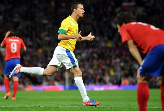 Olimpíada 2012: Brasil 3x0 Coreia do Sul. Foto: Fifa/divulgação