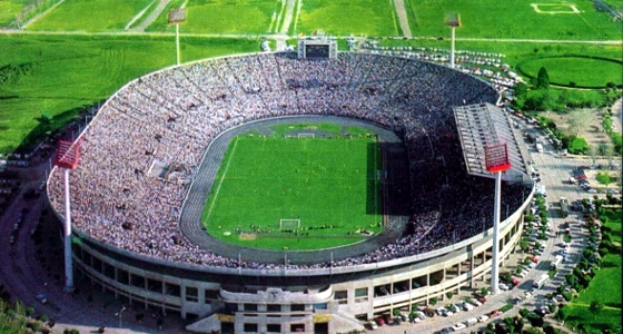 Estádio Nacional, em Santiago, em 1962