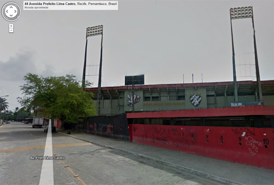 Estádio da Ilha do Retiro no Google Street View