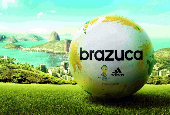 Brazuca, o nome oficial da bola da Copa do Mundo 2014. Crédito: Adidas/divulgação