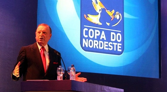José Maria Marin, presidente da CBF, no lançamento do Nordestão. Foto: Zerosa Filho/CBF