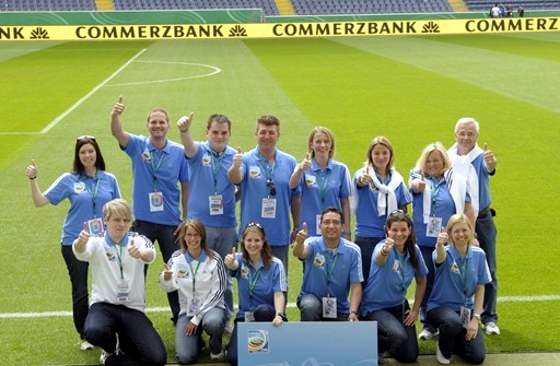 Voluntários da Copa do Mundo da Alemanha, em 2006. Foto: Fifa/divulgação