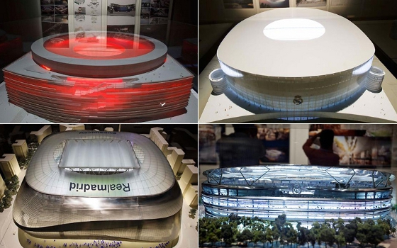 Projetos do estádio Santiago Bernabéu. Crédito: Real Madrid