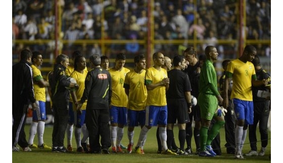 Superclássico das Américas 2012: Argentina x Brasil, cancelado em Resistencia. Foto: Juan Mabromata/AFP