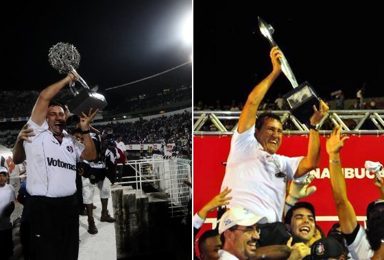 Zé Teodoro, campeão pernambucano em 2011 e 2012 com o Santa Cruz. Fotos: Ricardo Fernandes e Paulo Paiva/DP/D.A Press
