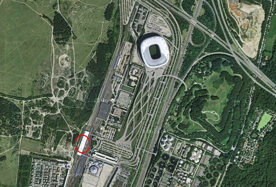Allianz Arena. Crédito: Google Maps