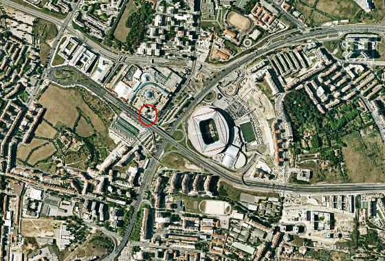 Estádio da Luz. Crédito: Google Maps