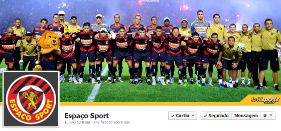 Facebook da loja Espaço Sport em 11/03/2014