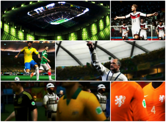 Imagens do game Fifa World Cup 2014. Crédito: Youtube
