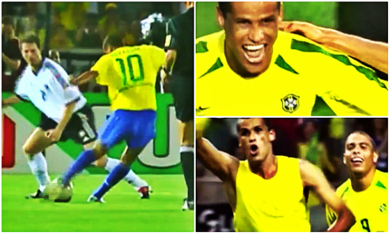 Rivaldo em ação com a camisa 10 da Seleção Brasileira. Crédito: CBF/Youtube