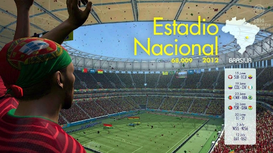 Mané Garrincha no game Fifa World Cup 2014. Crédito: EA Sports
