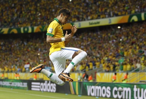 Neymar em ação pela Seleção Brasileira. Foto: Site Oficial da CBF