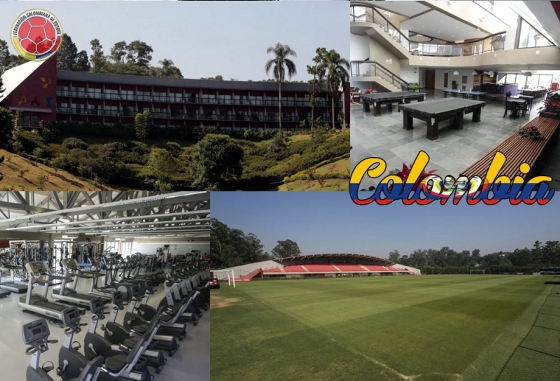Local de treinamento da Colômbia na Copa do Mundo de 2014. Crédito; Site oficial da Conmebol