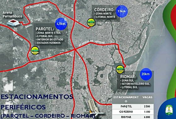 Plano de mobilidade de Pernambuco para a Copa do Mundo de 2014. Foto: Emanuel Leite/DP/D.A Press