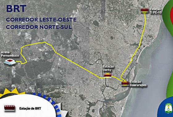 Plano de mobilidade de Pernambuco para a Copa do Mundo de 2014. Foto: Emanuel Leite/DP/D.A Press