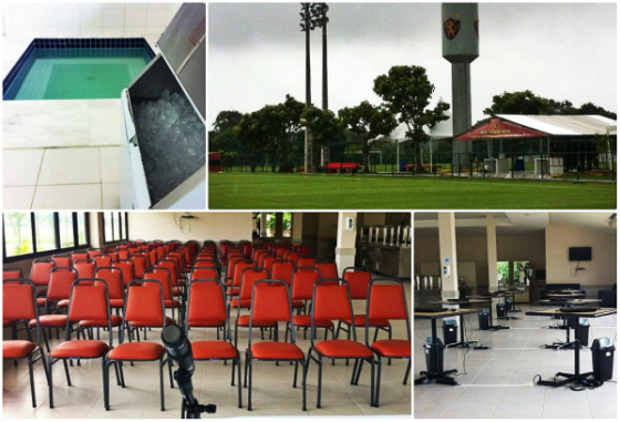 Centro de Treinamento José de Andrade Médicis, do Sport, em junho de 2014. Fotos: CT do Sport/facebook