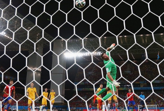 Copa do Mundo de 2014, fase de grupos: Chile 3 x 1 Austrália. Foto: Matthew Lewis/Getty Images/Fifa