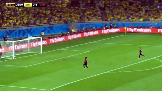 Copa do Mundo 2014, semifinal: Brasil 1x7 Alemanha. Crédito: youtube/reprodução