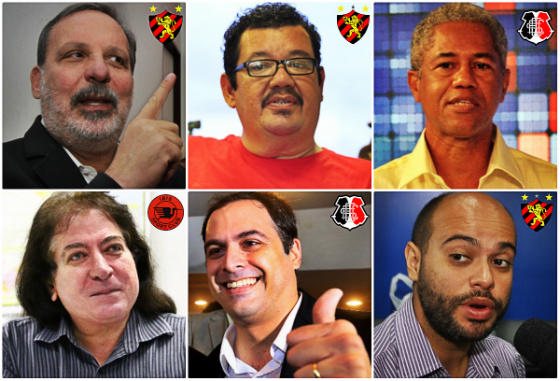 Os times dos candidatos a governador de Pernambuco. Fotos: Diario de Pernambuco