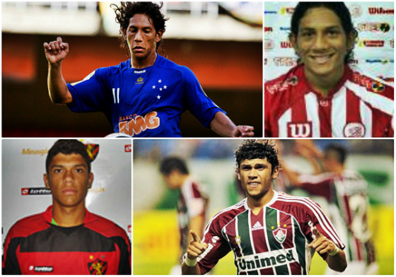 Anderson Lessa no Cruzeiro em 2010 e no Náutico em 2008. Ciro no Sport em 2008 e no Fluminense em 2011