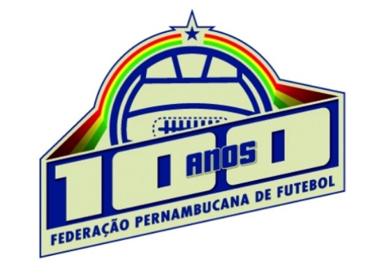 Logotipo oficial em homenagem aos 100 anos da FPF. Crédito: divulgação