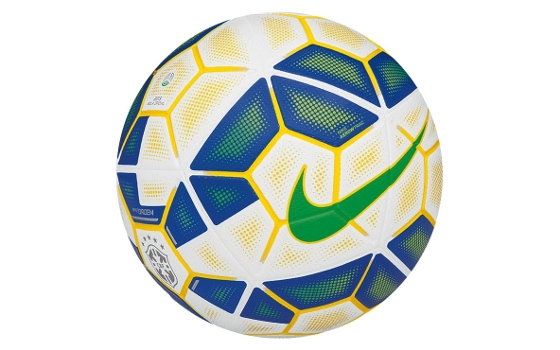 Bola oficial da Série A e da Copa do Brasil de 2015. Crédito: Nike/divulgação