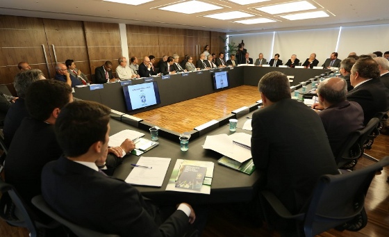 Conselho técnico do Brasileirão 2015, na sede da CBF, no Rio de Janeiro. Crédito: Rafael Ribeiro/CBF 