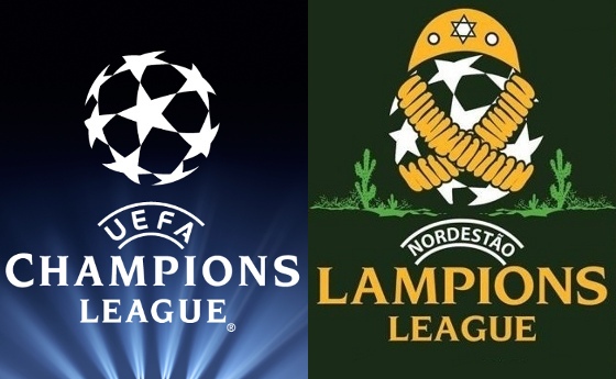 Champions League e Lampions League. Montagem sobre arte: Cassio Zirpoli/DP/D.A Press