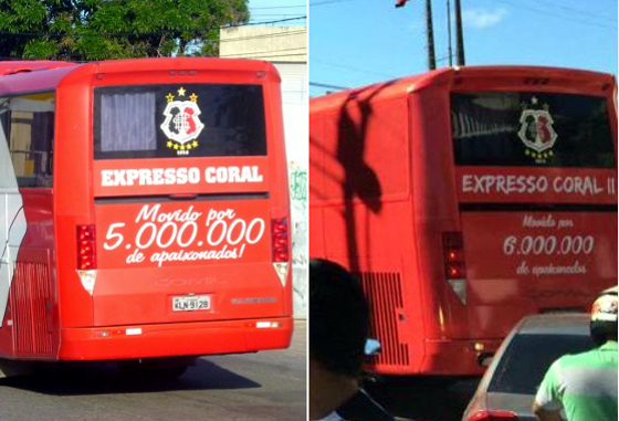 Ônibus oficial do Santa Cruz, Expresso Coral