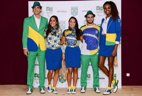 Uniforme da delegação brasileira nos Jogos Pan-Americanos de 2015. Foto: timebrasil.org.br