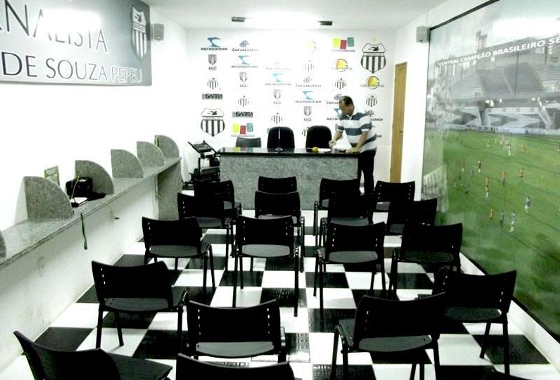 Sala de imprensa do Lacerdão, em Caruaru. Foto: Central/divulgação