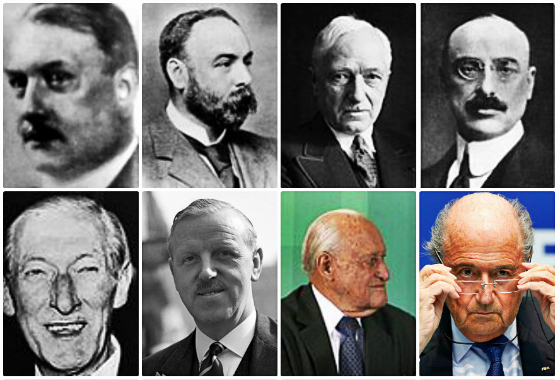 Lista dos presidentes da Fifa de 1904 a 2015