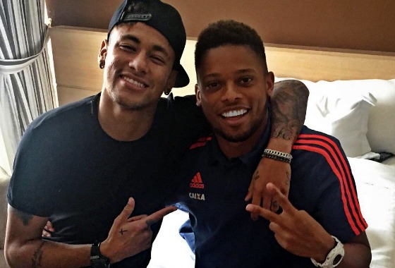 Instagram de André, ao lado do amigo Neymar
