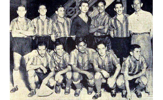 O time do Atlanta, da Argentina, durante a passagem no Recife em 1937. Crédito: Diario da Manhã/reprodução