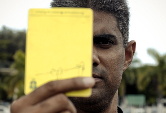 Emerson Sobral, árbitro do quadro da FPF. Foto: Ricardo Fernandes/DP/D.A Press