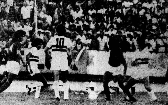 Série A 1975, semifinal: Santa Cruz 2x3 Cruzeiro. Foto: Diario de Pernambuco/arquivo