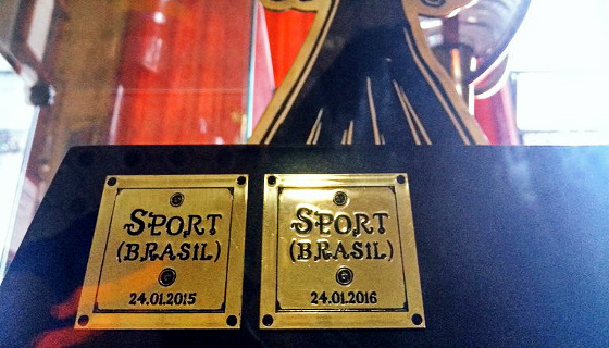 Base da Taça Ariano Suassuna após 2016. Foto: Marcela Lima/Sport