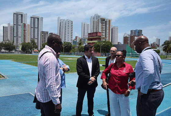Visita da comitiva olímpica de Trinidad e Tobago.  Foto: Peu Hatz/Secretaria de Turismo, Esporte e Laze